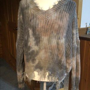 Distressed sweater